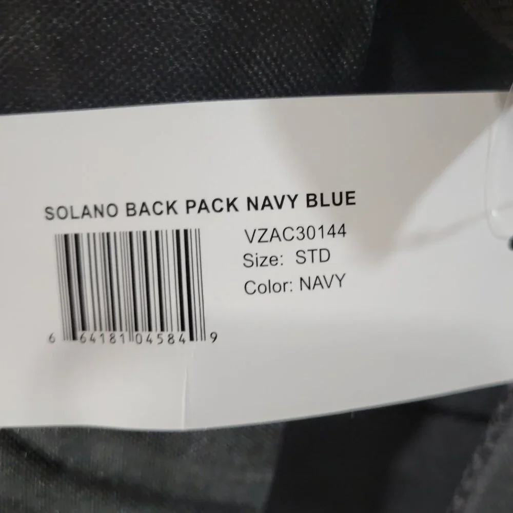VIZARI Youth Solano Soccer Sport Backpack Equipment Bag‎ Blue Black Pockets NEW